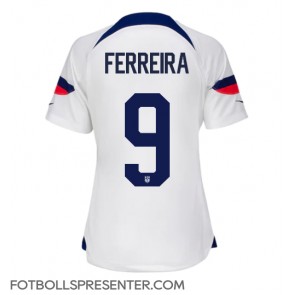 Förenta staterna Jesus Ferreira #9 Hemma Matchtröja Dam VM 2022 Kortärmad